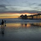 surfer at sunset