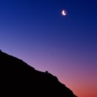 Cabin and Moon