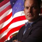 Portrait with American Flag
