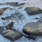 Rock, Ice and water.