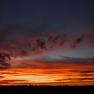 Suburban sunset