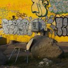Stoned chair graffiti