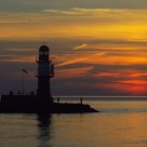 Harbour light sunset