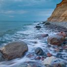 At the steep coast
