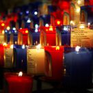 Candles in Notre dame de FourviÃ¨re basilica