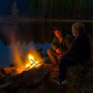 By the campfire