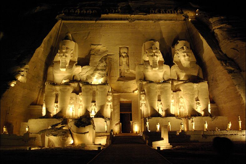 Abu Simbel by night
