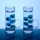 Glasses in blue