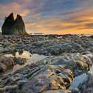 Rialto Seastack Sunset