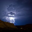 A downstrike in Rainbow Canyon
