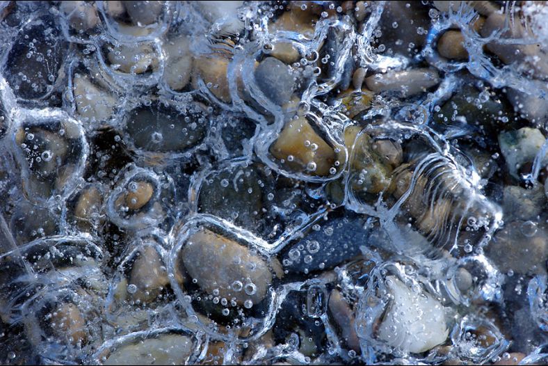 Iced lake