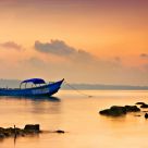 the blue boat