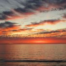 fiery sunset