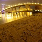 Tsing Ma Bridge at night