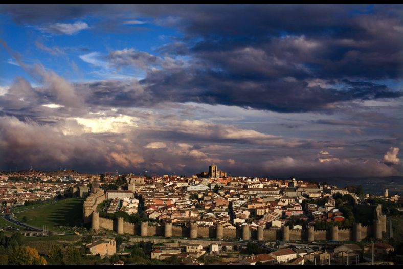 The town