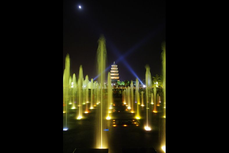 Moonlight, Spotlights, Fountain Lights