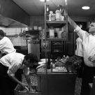 In the kitchen