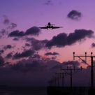 Airport by nightfall