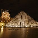 Louvre at night