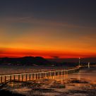Red Sky, Green Bridge