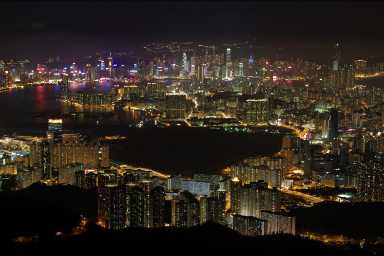 Hong Kong at night