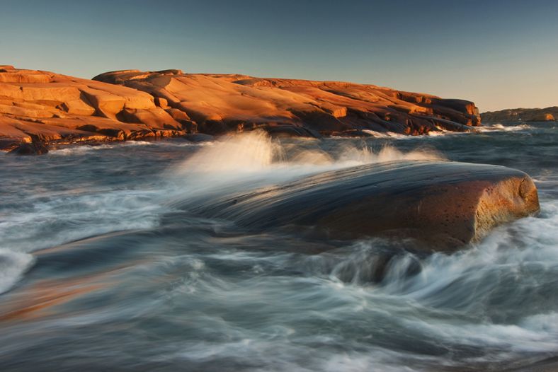 Choppy sea