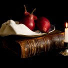 Red Pears, and some heavy candlelight reading