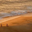 In the beach