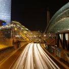 Tel Aviv Highway and train station