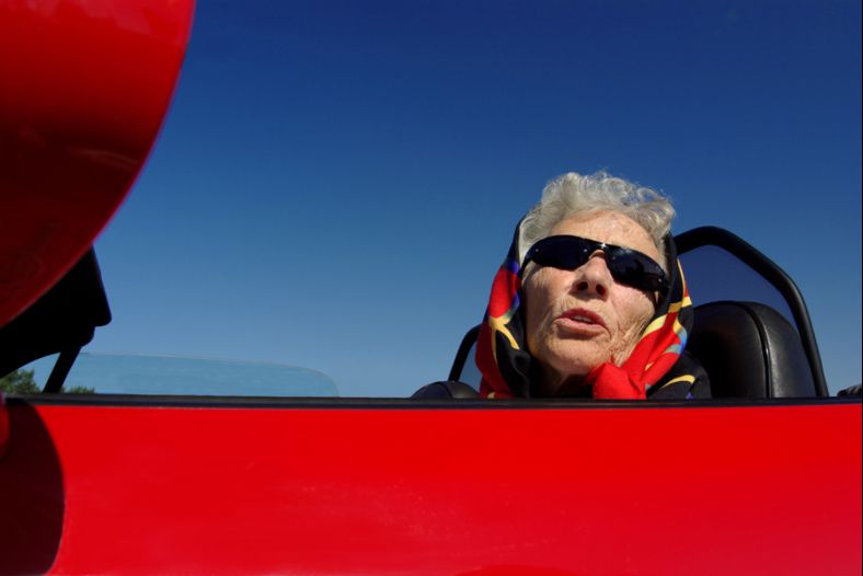 Mother-in-law and her car