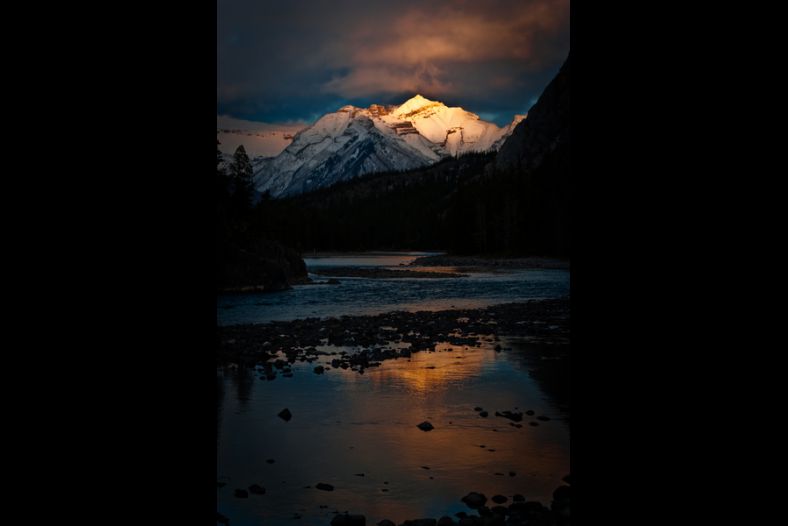 Bow River at Sunset