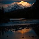 Bow River at Sunset