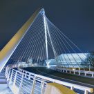 Bridge to the TGV train station in Liège