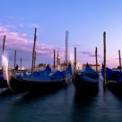 Gondolas at Sunset
