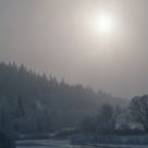 Foggy sun