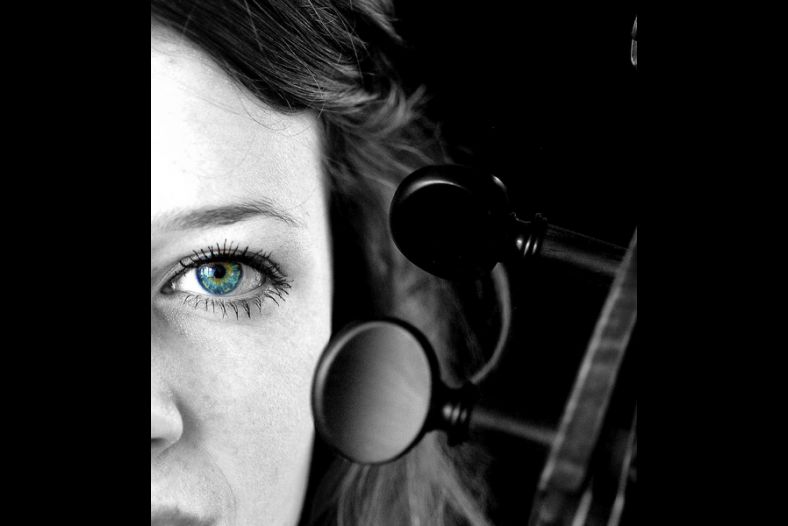 My eye on a cello