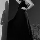 model in black