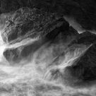 Misty Rocks Seascape