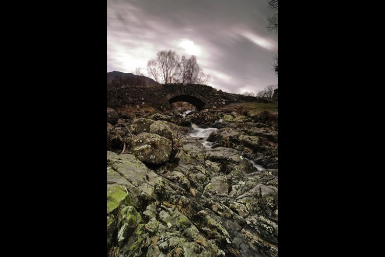 Ashness bridge, cold spring morning