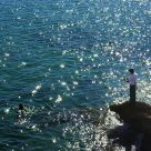fisherman in the Mediterranean