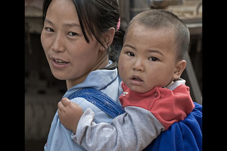Mother and son