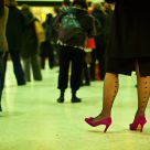 Pink shoes