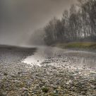 the bed of the river Adige