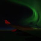 37,000 feet  Lufthansa Seattle to Frankfurt Aurora Borealis over Greenland