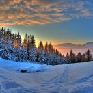 CouchÃ© de soleil sur les Alpes