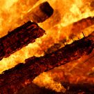 Consumed in fire