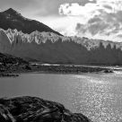 Mountain, Glacier, and Lake