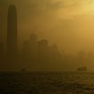 Hong Kong Harbour in the late afternoon mist