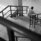 Man on stairs