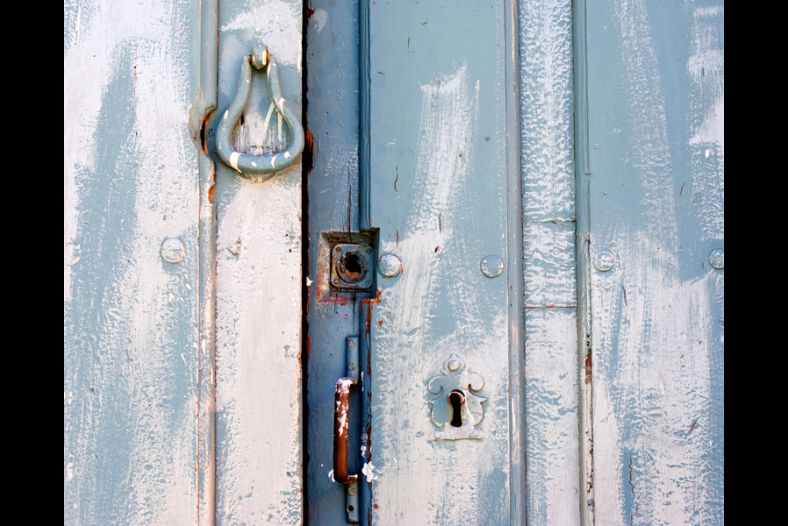 Painted door